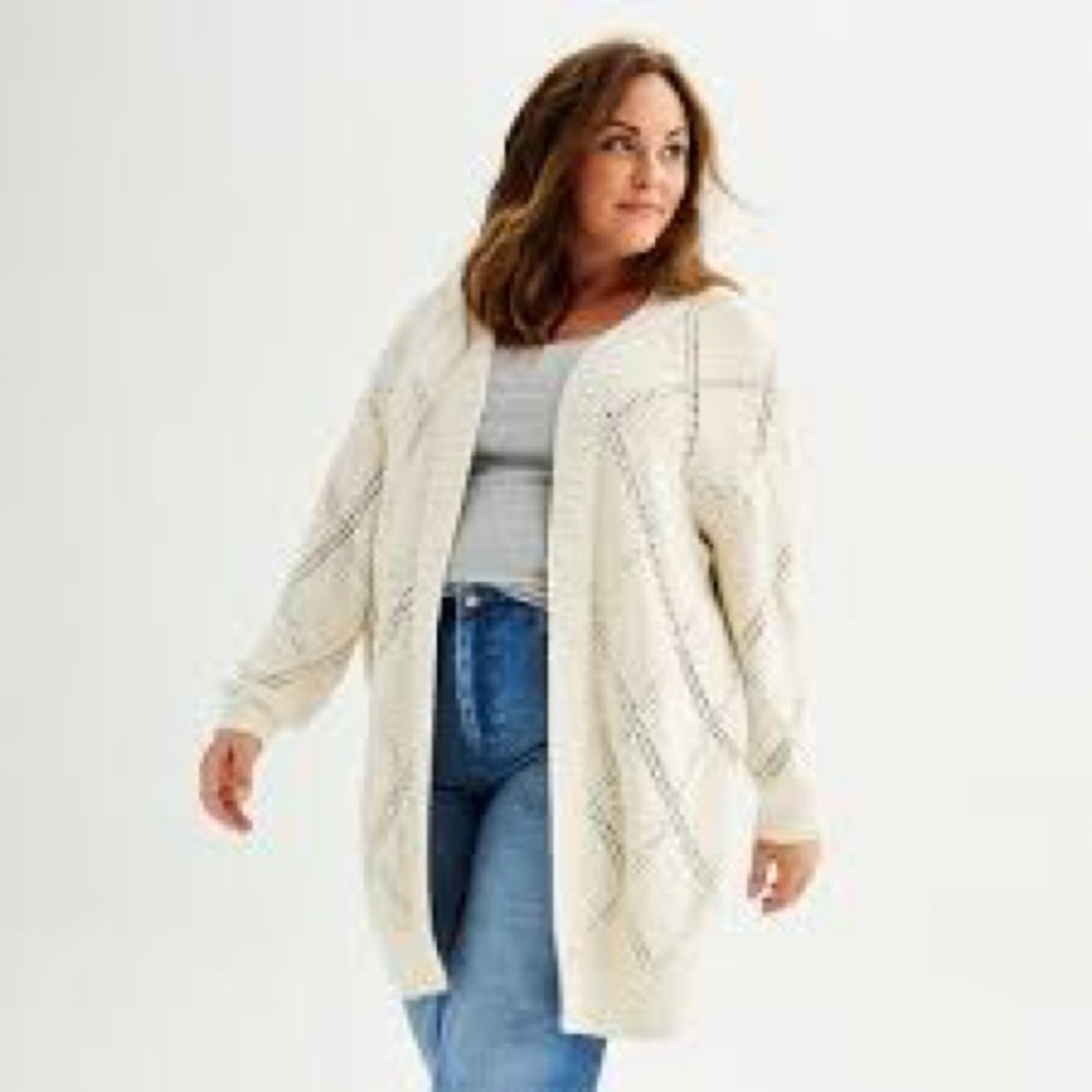 Sonoma Women's Cream Sweater Cardigan